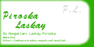 piroska laskay business card